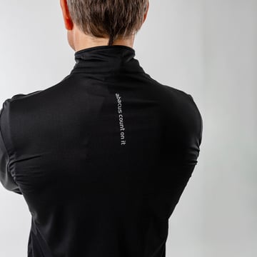 M Mashie Halfzip Fleece Schwarz Abacus