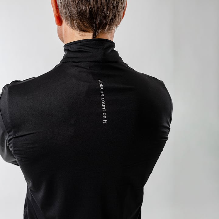 M Mashie Halfzip Fleece Schwarz Abacus