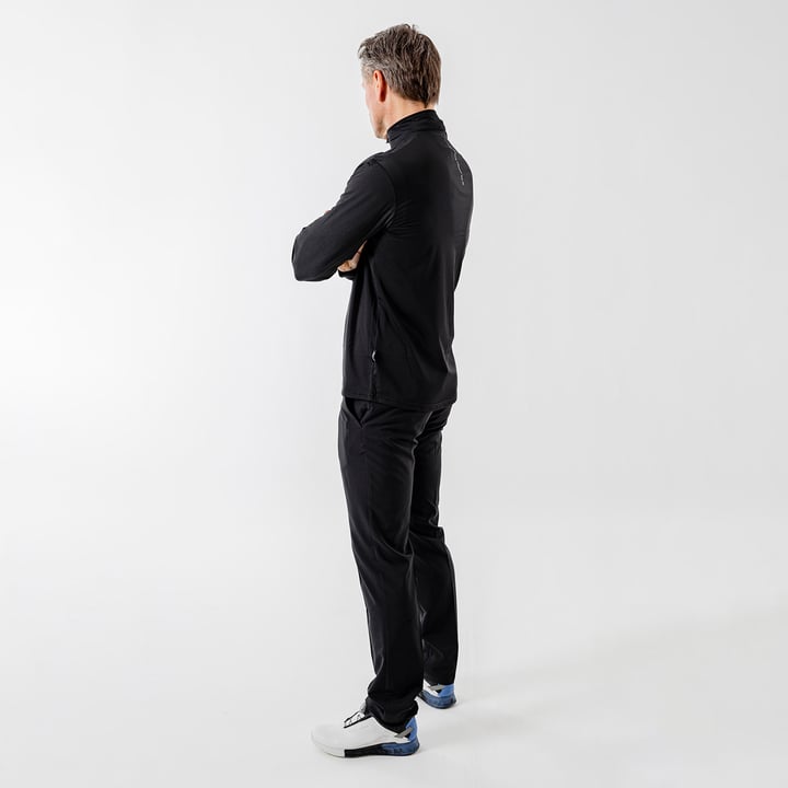 M Mashie Halfzip Fleece Schwarz Abacus
