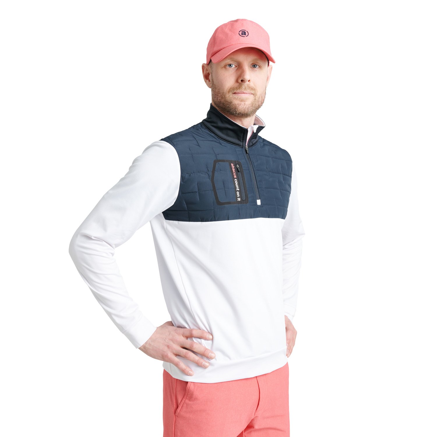 M Hoylake Thermo Midlayer Weiß Abacus