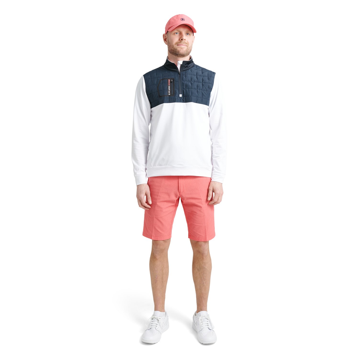 M Hoylake Thermo Midlayer Weiß Abacus