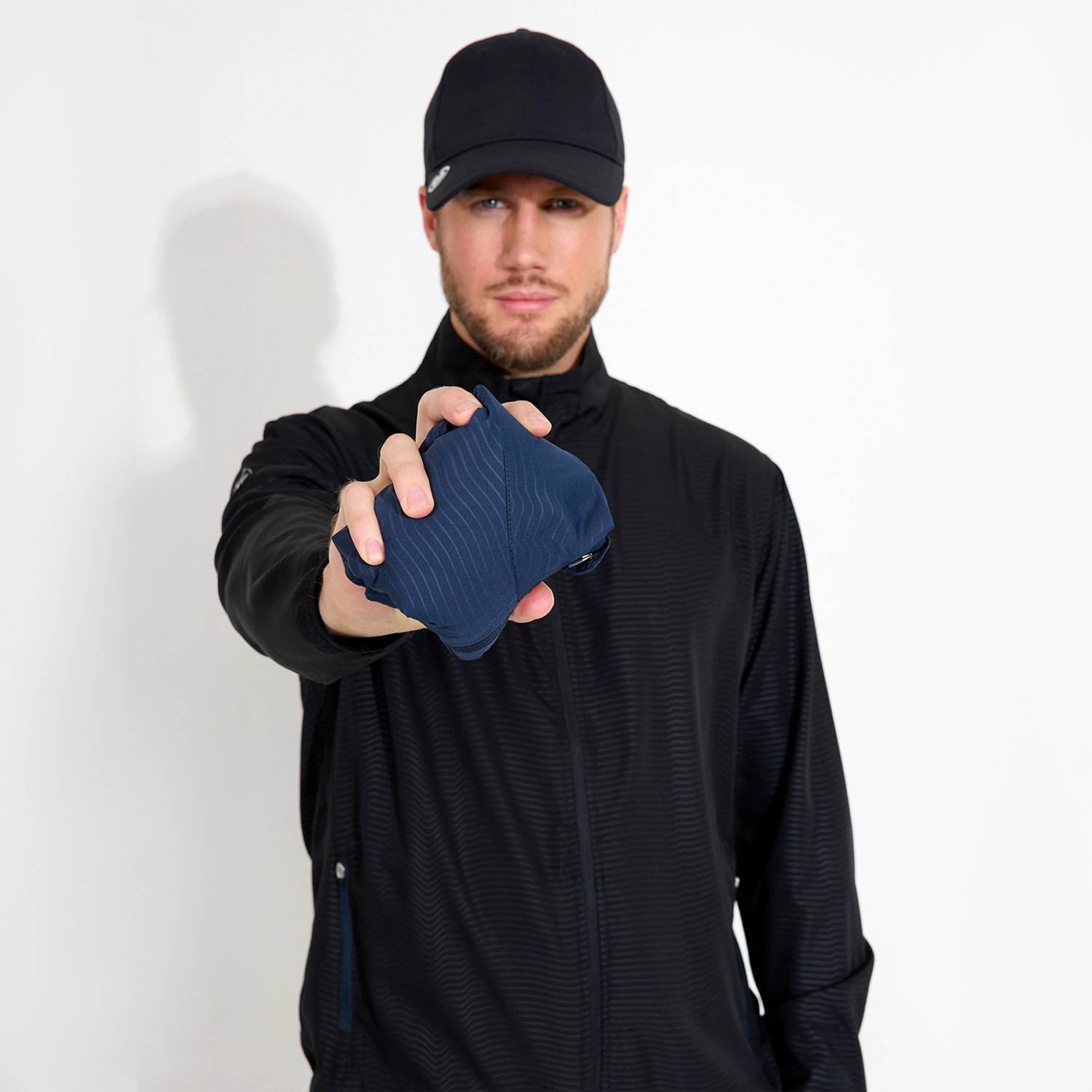 M Lanark Classics Stretch Windjacket Black Abacus