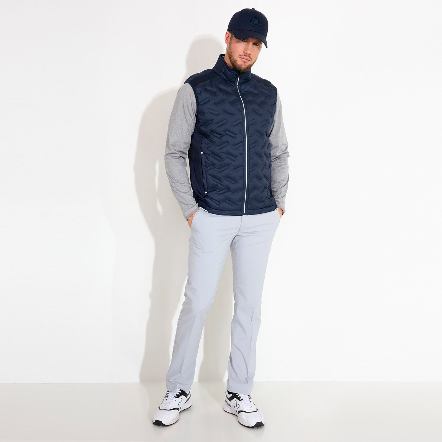 M Portrush Hybrid Vest Sininen Abacus