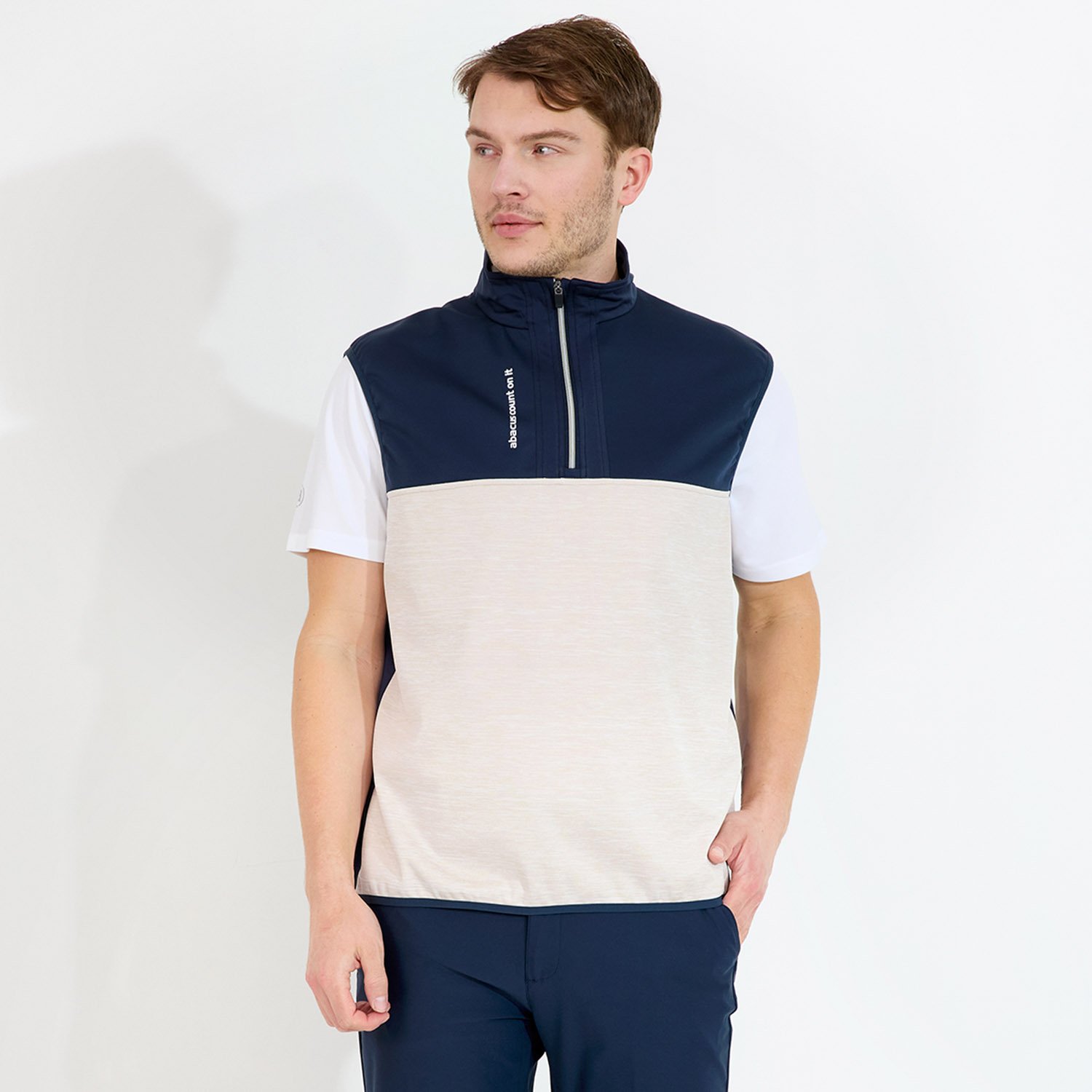 M Kingsbarns Hybrid Vest Blå Abacus