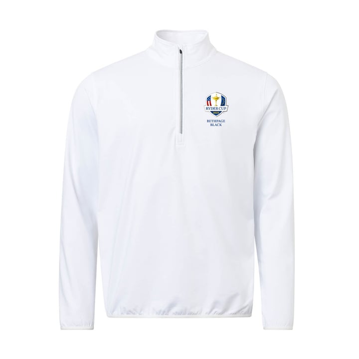 M Rc25 Cradoc Halfzip Fleece Hvid Abacus
