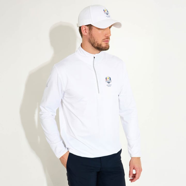 M Rc25 Cradoc Halfzip Fleece Hvid Abacus