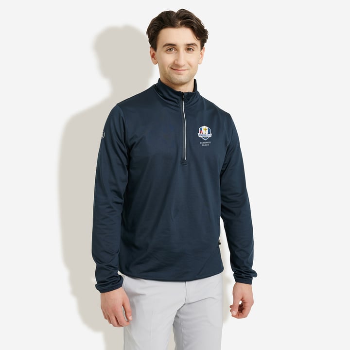 M Rc25 Cradoc Halfzip Fleece Blå Abacus