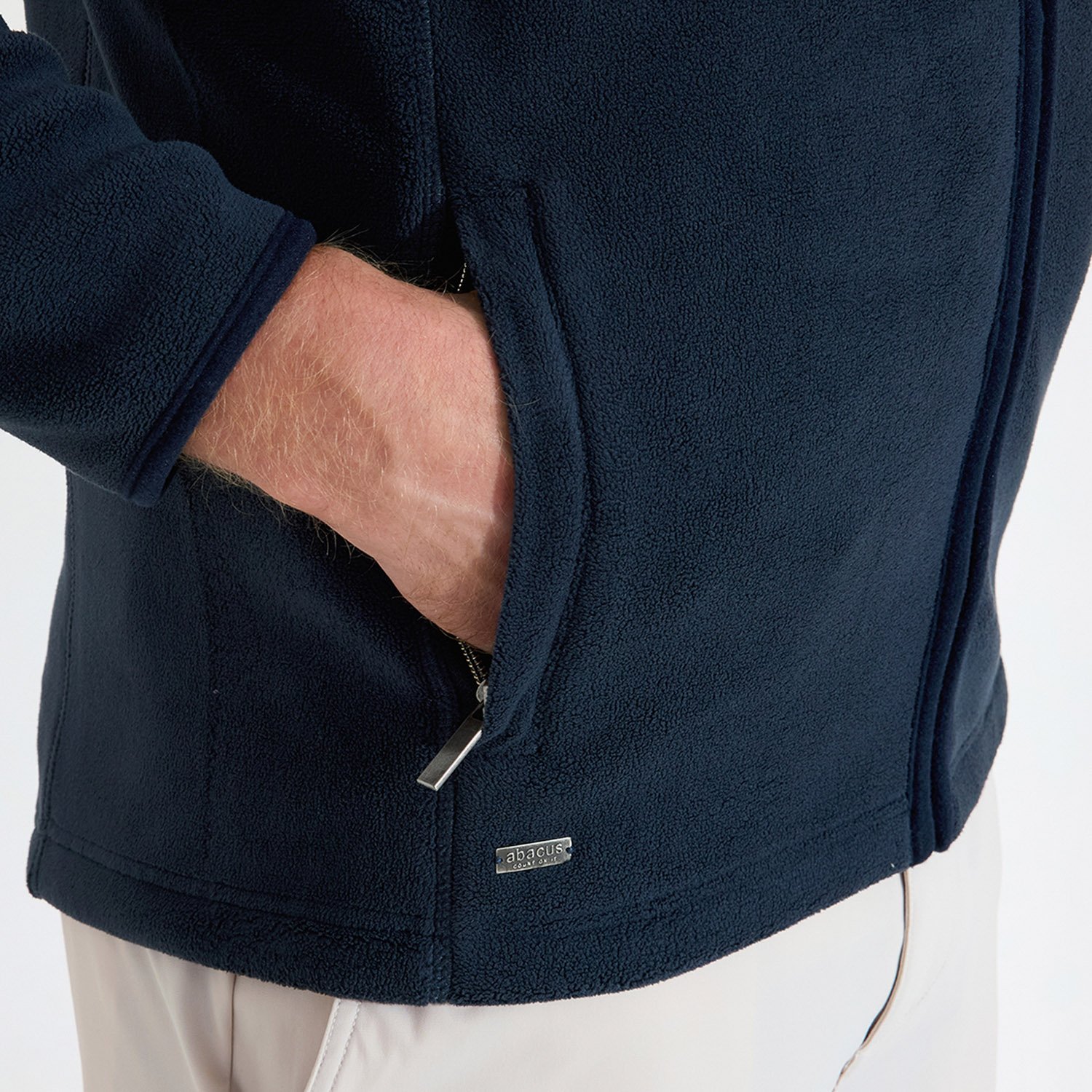M Foxhills Midlayer Fullzip Blå Abacus M Foxhills Midlayer Fullzip Blå Abacus