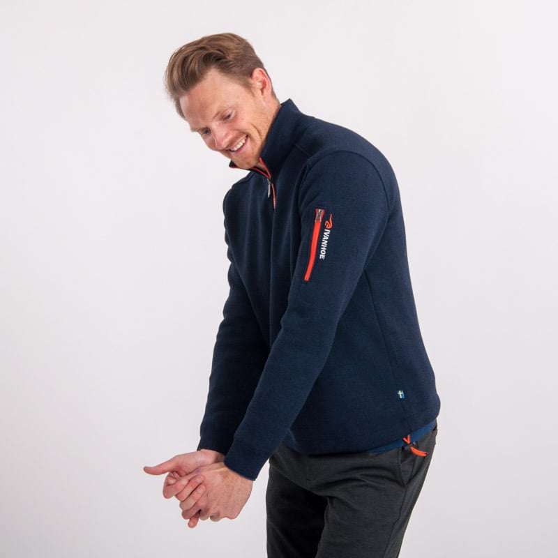 Assar Half Zip Windbreaker Blau