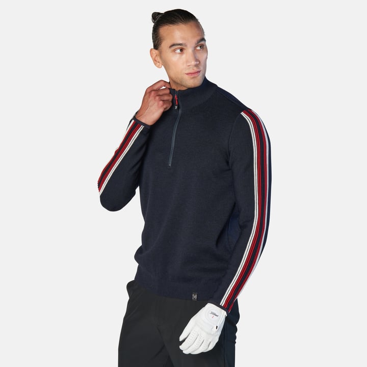 Bode Half-Zip Blå Ivanhoe
