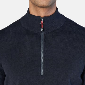 Bode Half-Zip Blå Ivanhoe