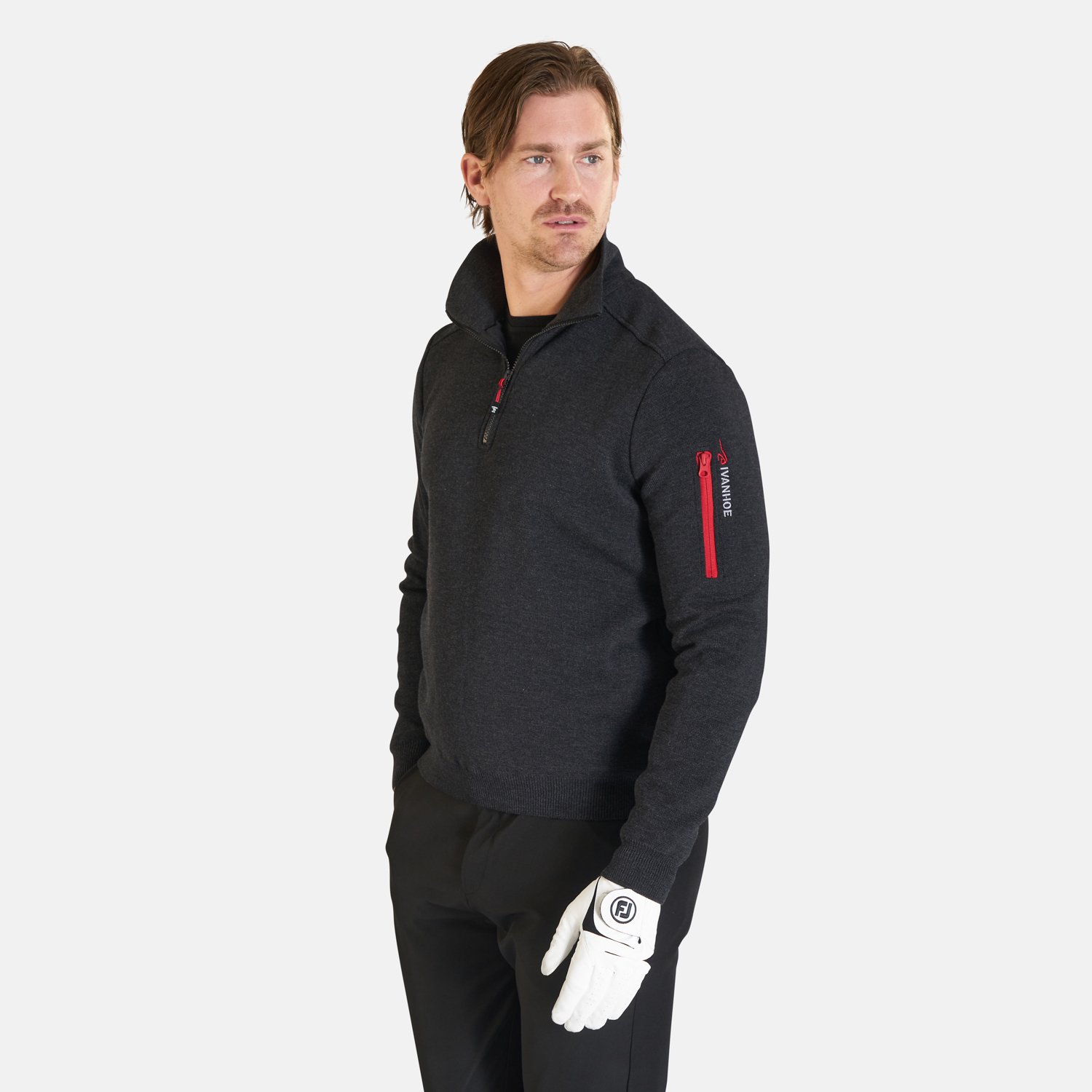 Hadar Half Zip Windbreaker Grau Ivanhoe