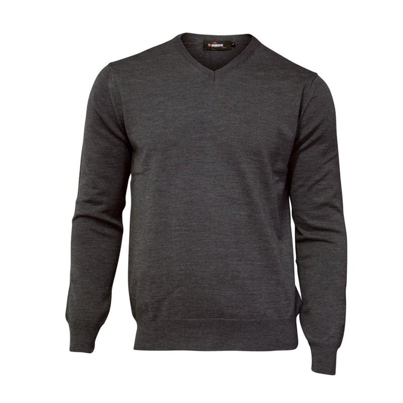 Merino V-Neck Gray Ivanhoe