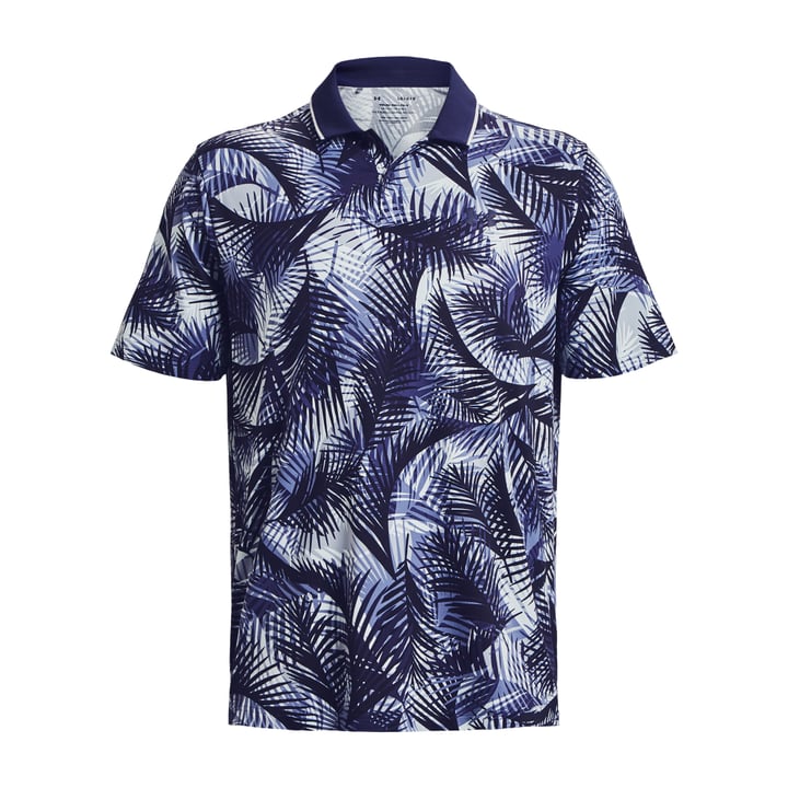 Iso-Chill Grphc Palm Polo Blau Under Armour