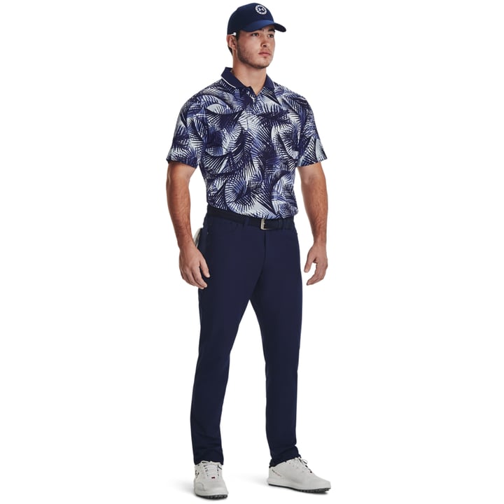 Iso-Chill Grphc Palm Polo Blau Under Armour