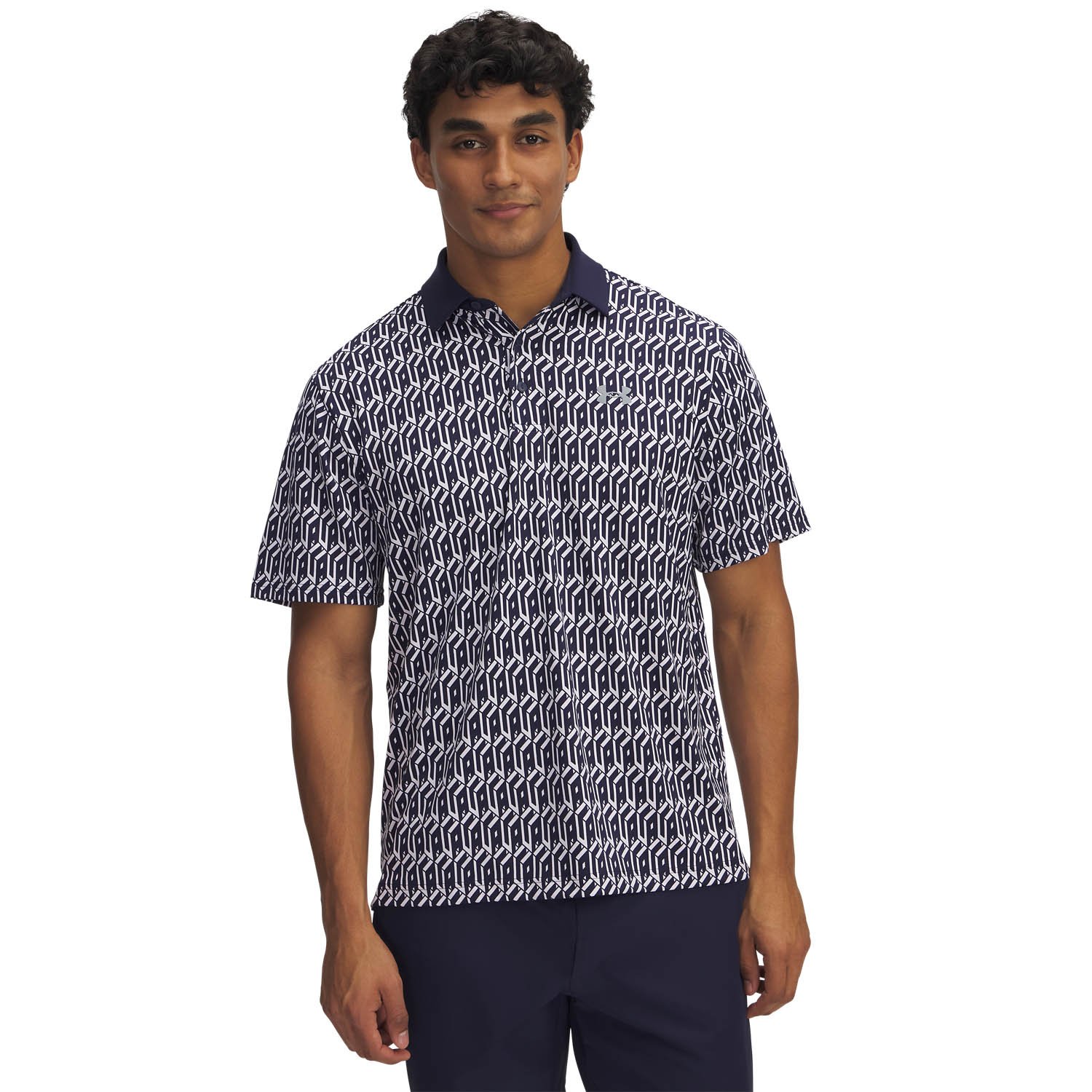 Playoff 3.0 Printed Polo Valkoinen Sininen Under Armour