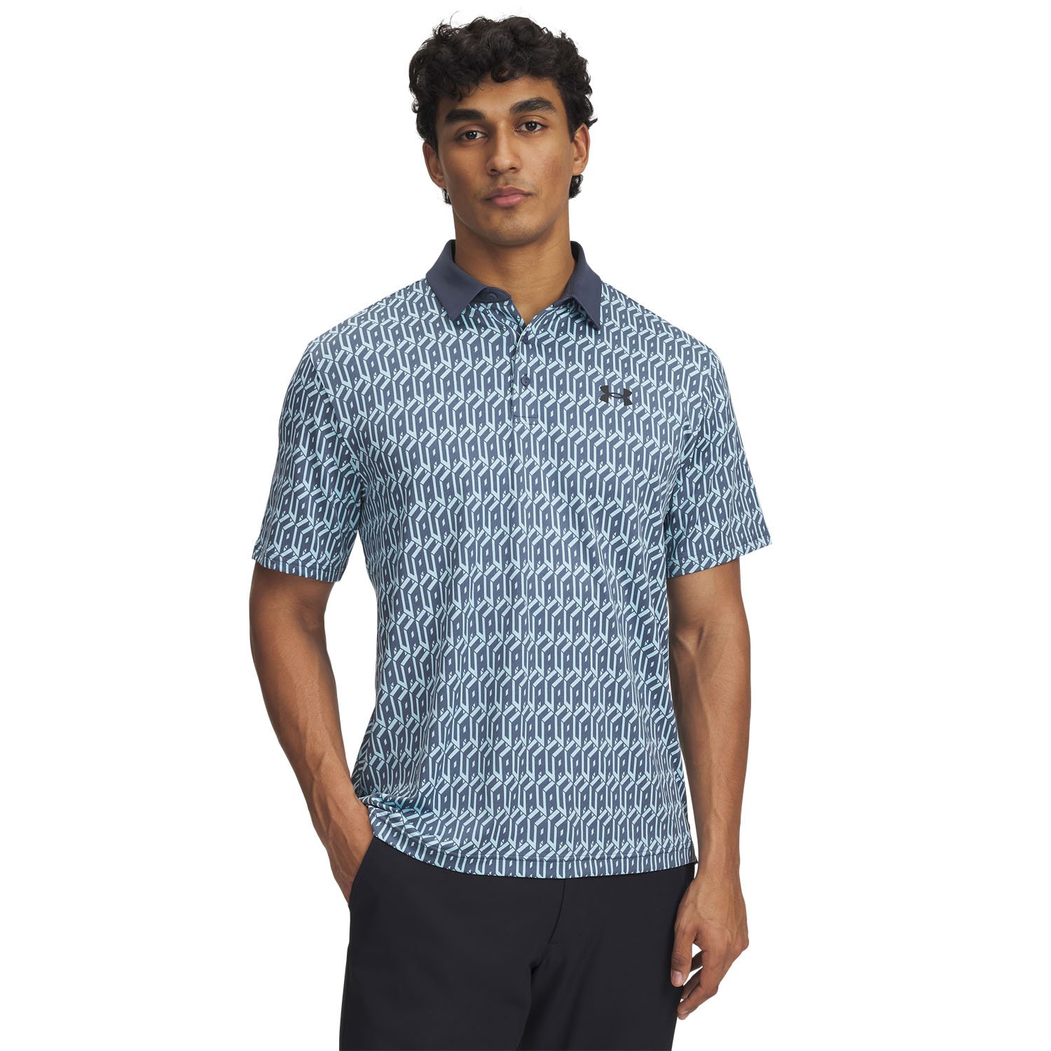 Playoff 3.0 Printed Polo Sininen