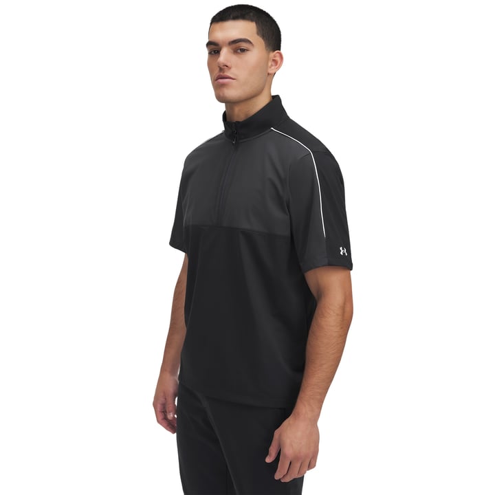 Under Armour Drive Wind Short Sleeve Golf Pullover - Navy/Grey Under Armour Drive Wind Short Sleeve Golf Pullover - Navy/Grey