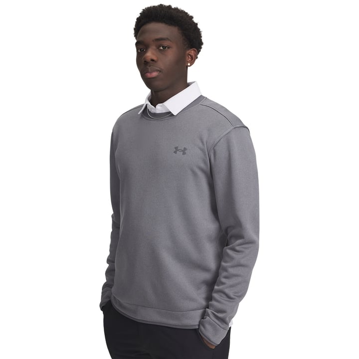 M Sweater Fleece Crew Grau Under Armour