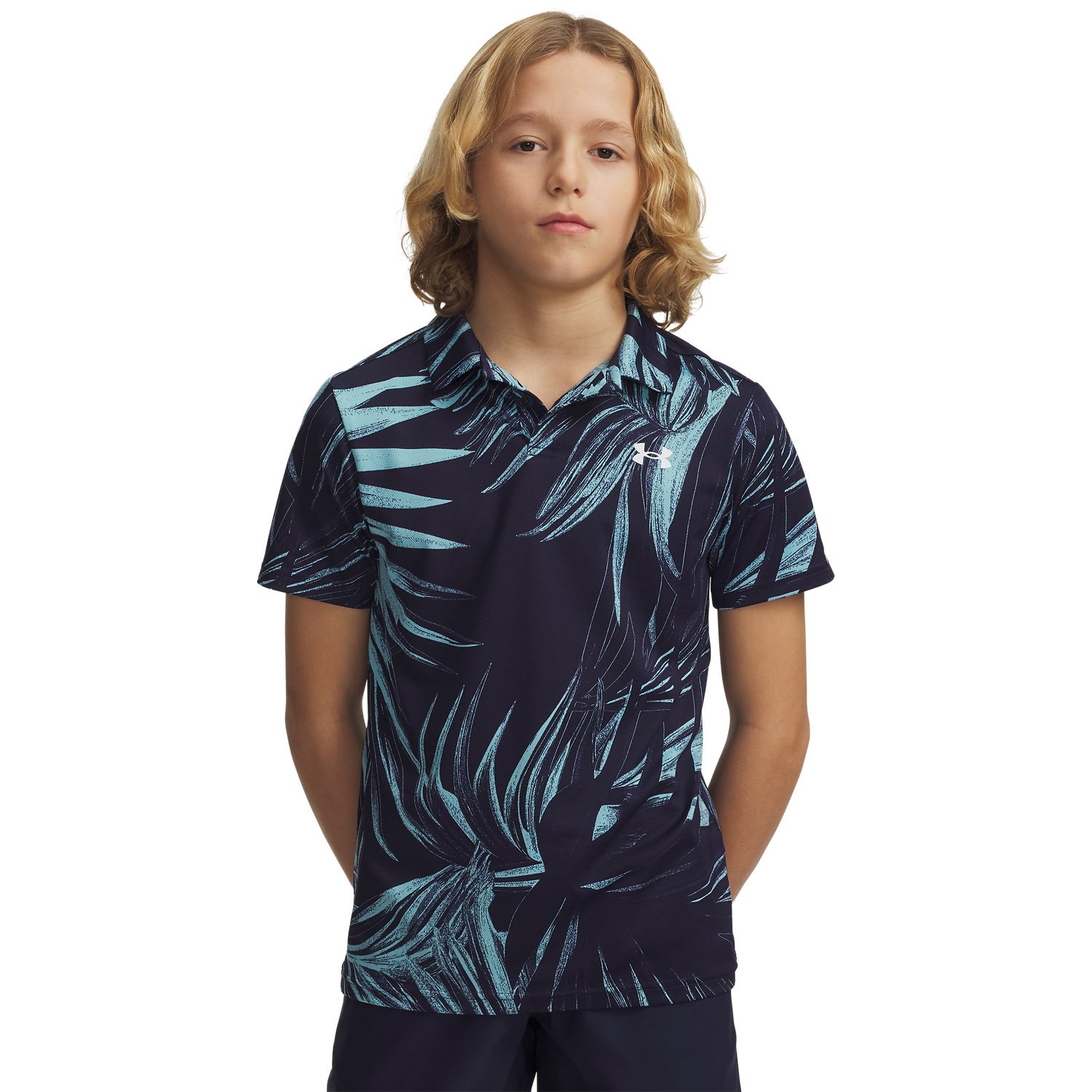 Jr Matchplay Printed Polo Vit Under Armour