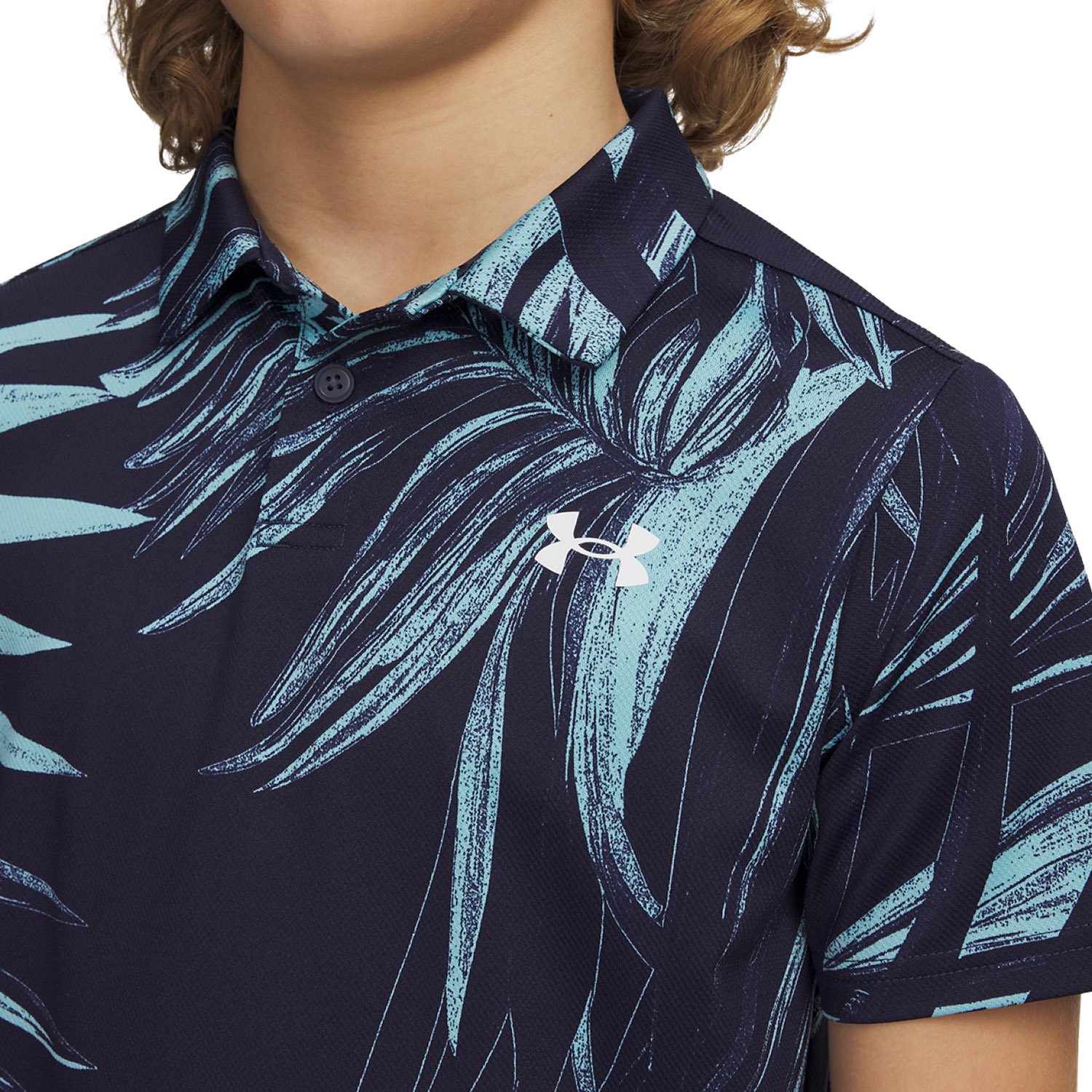 Jr Matchplay Printed Polo Vit Under Armour