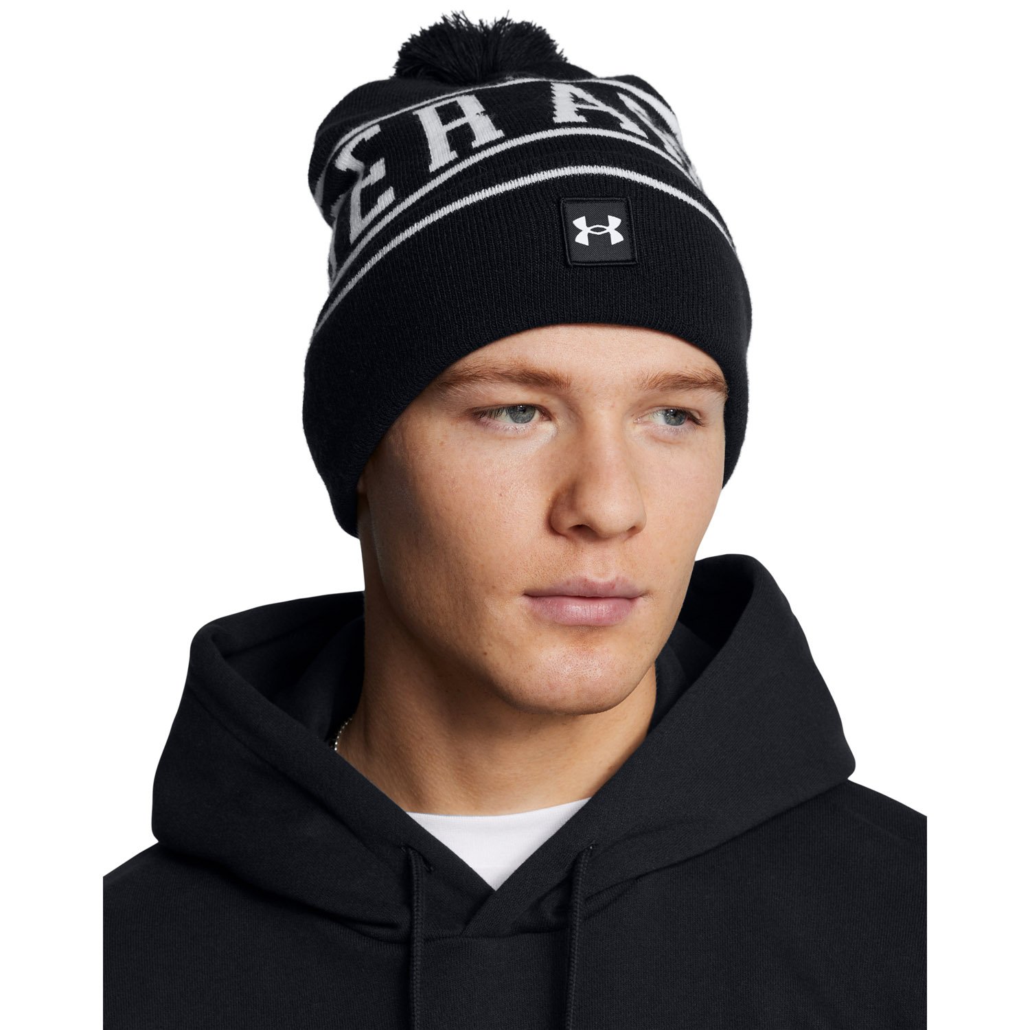 Halftime Pom Beanie Black Under Armour Halftime Pom Beanie Black Under Armour