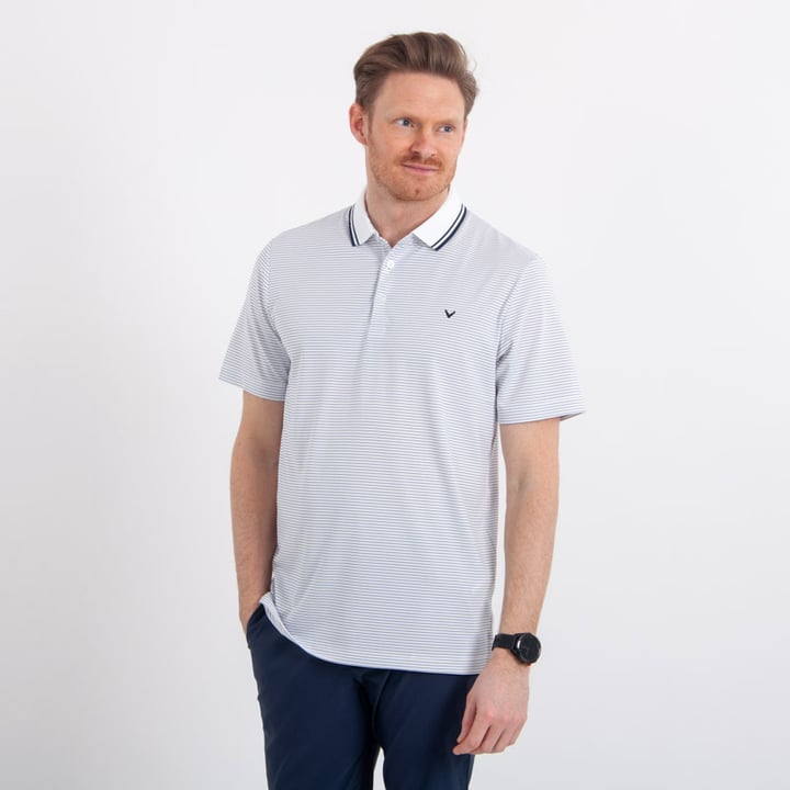 Mini Stripe Polo Vit Callaway