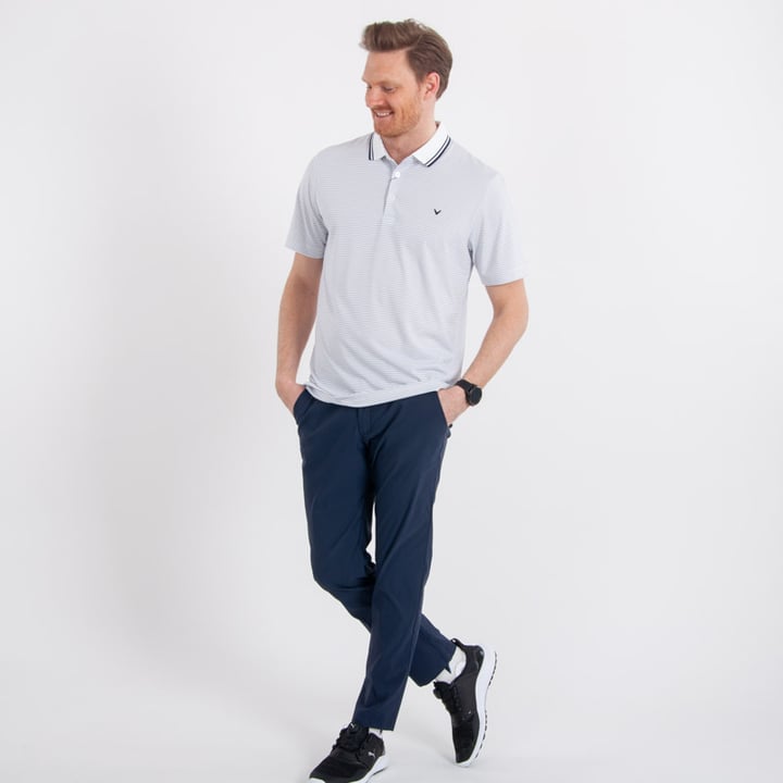 Mini Stripe Polo Vit Callaway