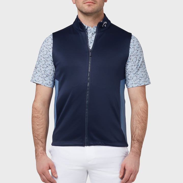 Emea High Gauge Flee Vest Blå Callaway