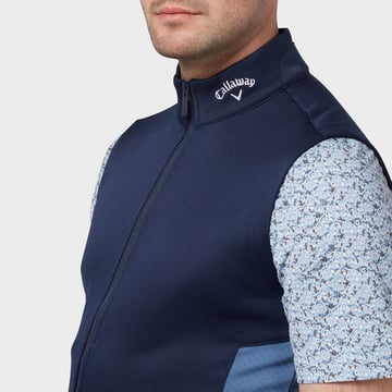Emea High Gauge Flee Vest Blå Callaway