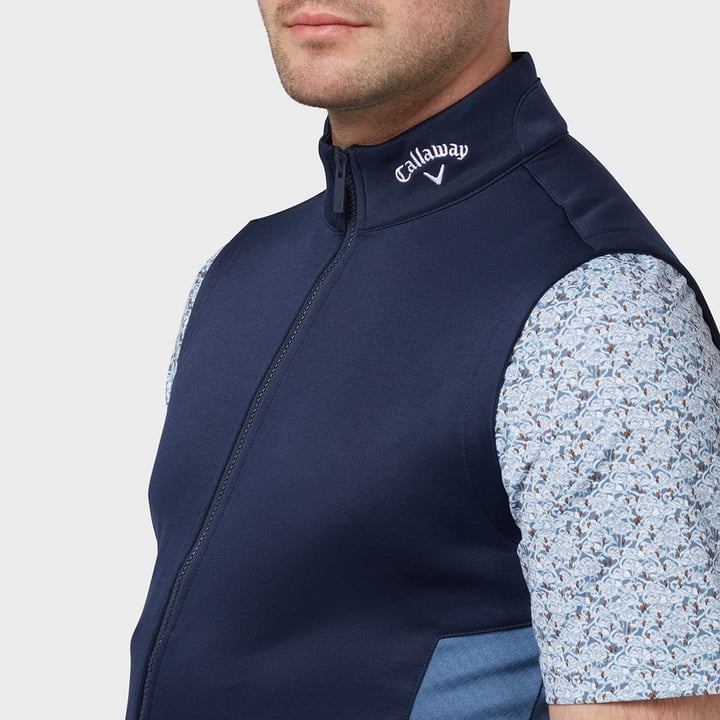 Emea High Gauge Flee Vest Blå Callaway