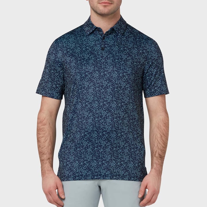 Emea Ss All Over Che Polo Blå Callaway