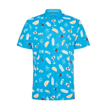Ss All-Over Oversize Polo Original Penguin