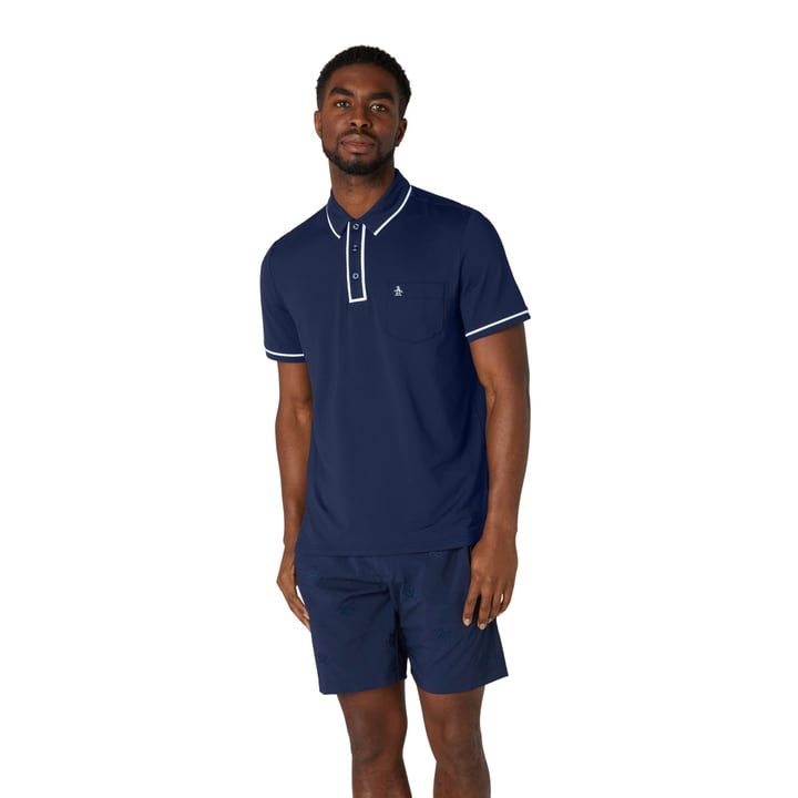 OPG The Technical Earl Polo Blau Original Penguin