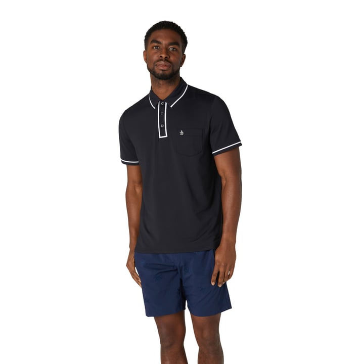 OPG The Technical Earl Polo Svart Original Penguin OPG The Technical Earl Polo Svart Original Penguin