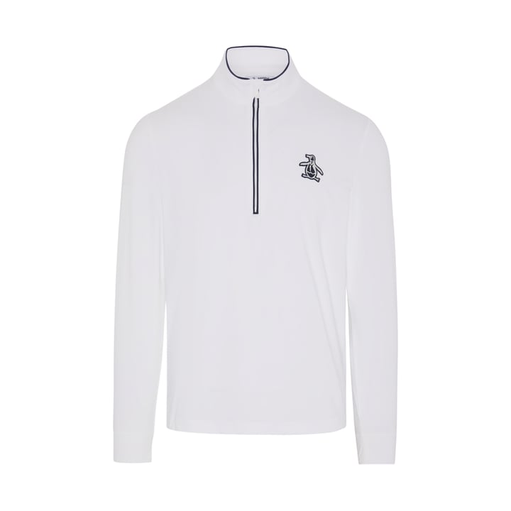 OP L/S 1/4 Zip Technica Hvid Original Penguin OP L/S 1/4 Zip Technica Hvid Original Penguin