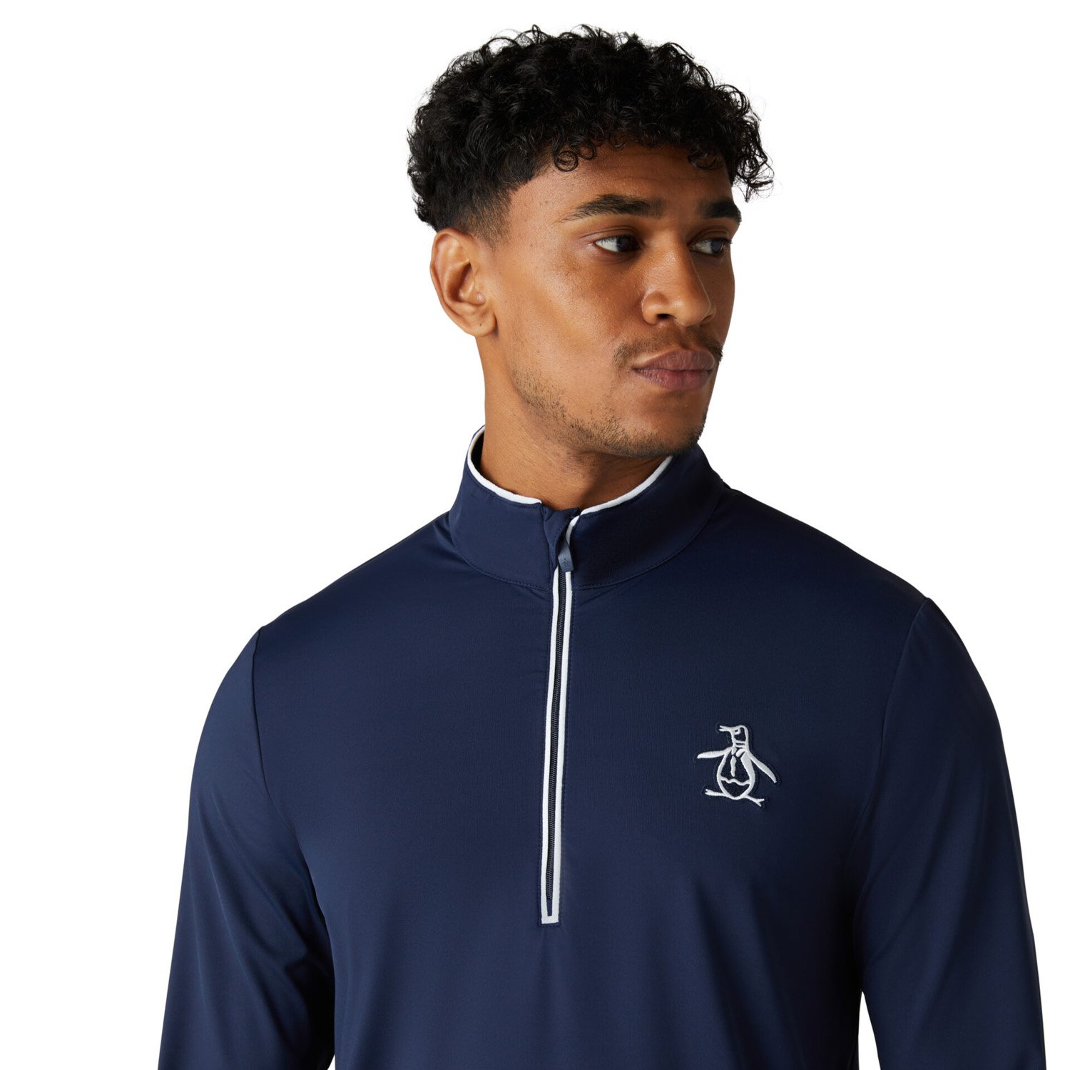 OP L/S 1/4 Zip Technica Blå Original Penguin OP L/S 1/4 Zip Technica Blå Original Penguin