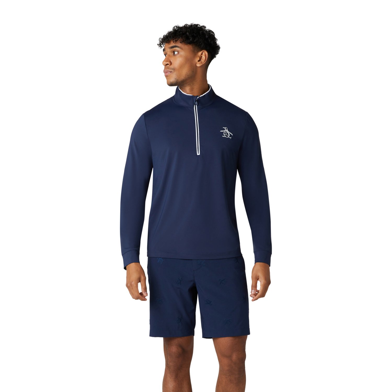 OP L/S 1/4 Zip Technica Blå Original Penguin OP L/S 1/4 Zip Technica Blå Original Penguin