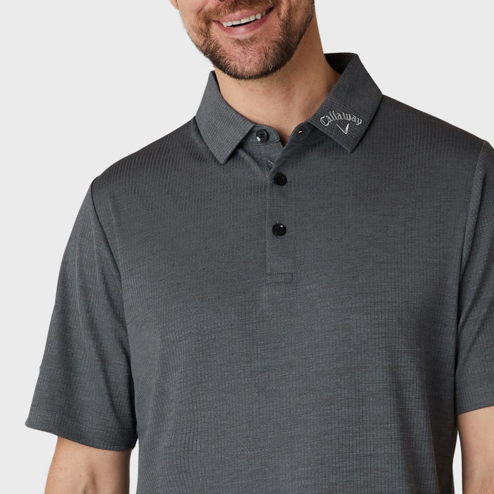 Emea Ss Ventilated Jacquard Polo Musta Callaway