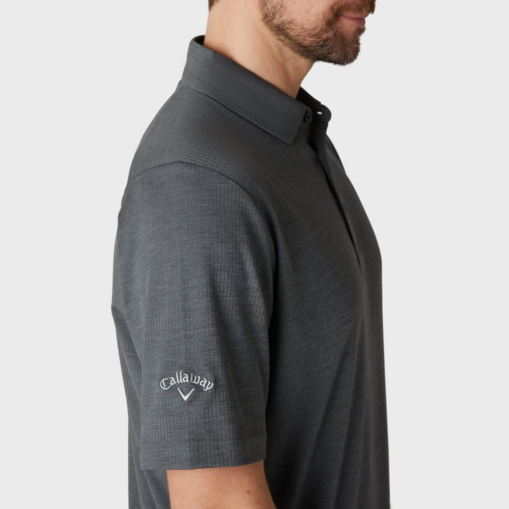 Emea Ss Ventilated Jacquard Polo Musta Callaway