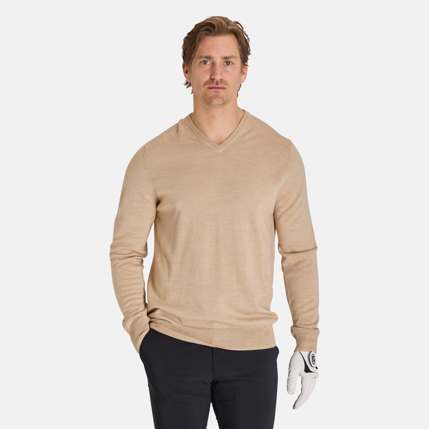 Ls V-Neck Merino Callaway