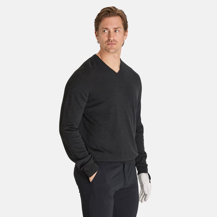 Ls V-Neck Merino Gray Callaway Ls V-Neck Merino Gray Callaway