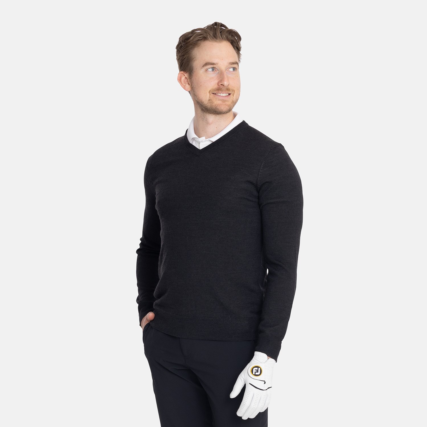Ls V-Neck Merino Callaway