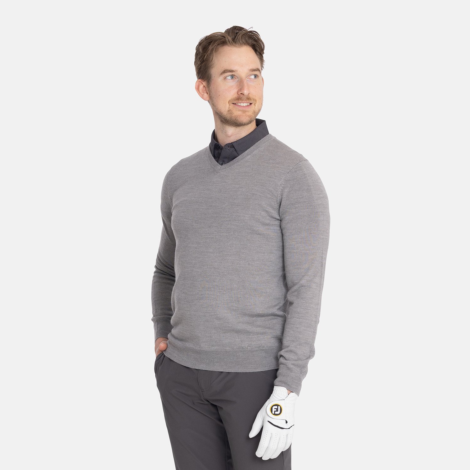 Ls V-Neck Merino Callaway