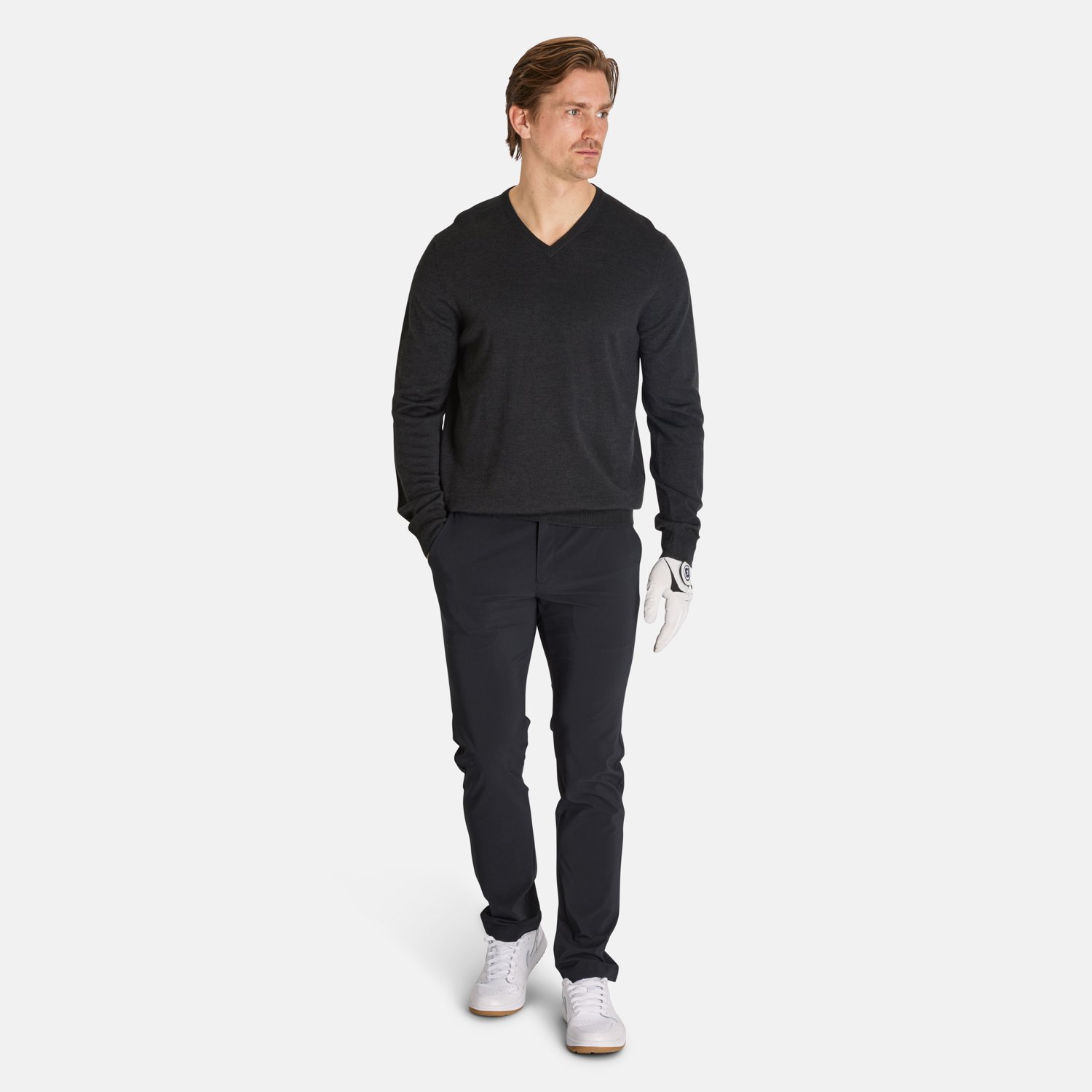 Ls V-Neck Merino Grå Callaway Ls V-Neck Merino Grå Callaway