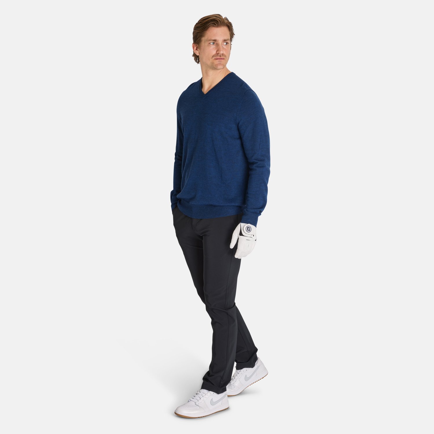 Ls V-Neck Merino Callaway