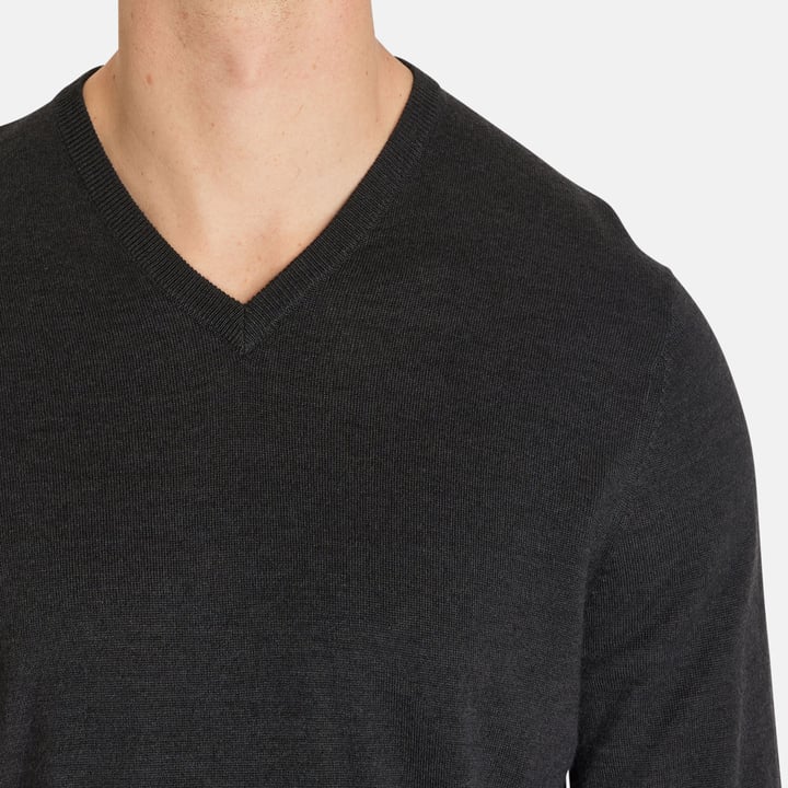 Ls V-Neck Merino Gray Callaway Ls V-Neck Merino Gray Callaway