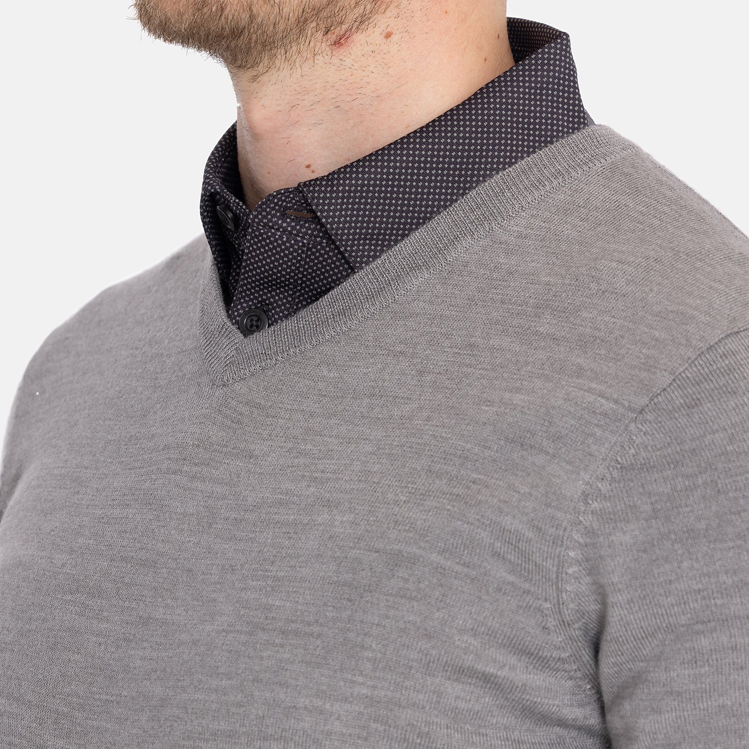 Ls V-Neck Merino Callaway