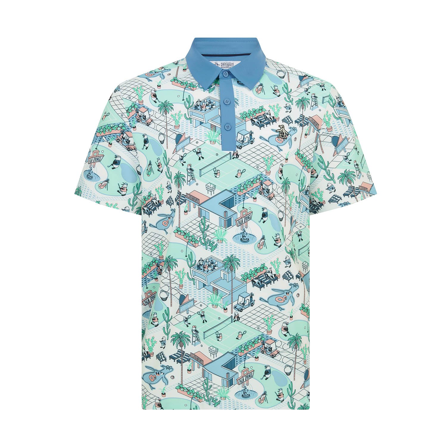 OP Ss All Over Palm Spr Original Penguin