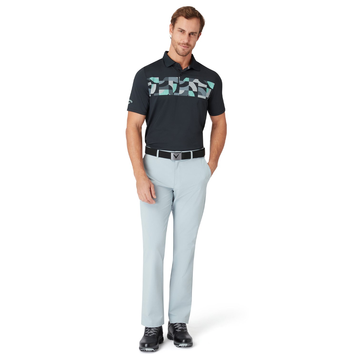 M V-Logo Web Belt Black Callaway M V-Logo Web Belt Black Callaway